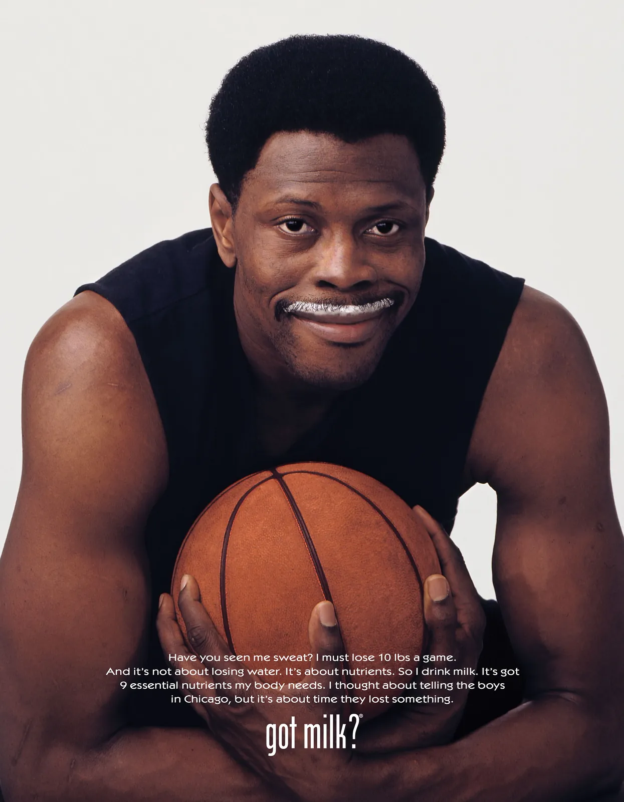 Original period print - Patrick Ewing - GM 1999 Seen me sweat