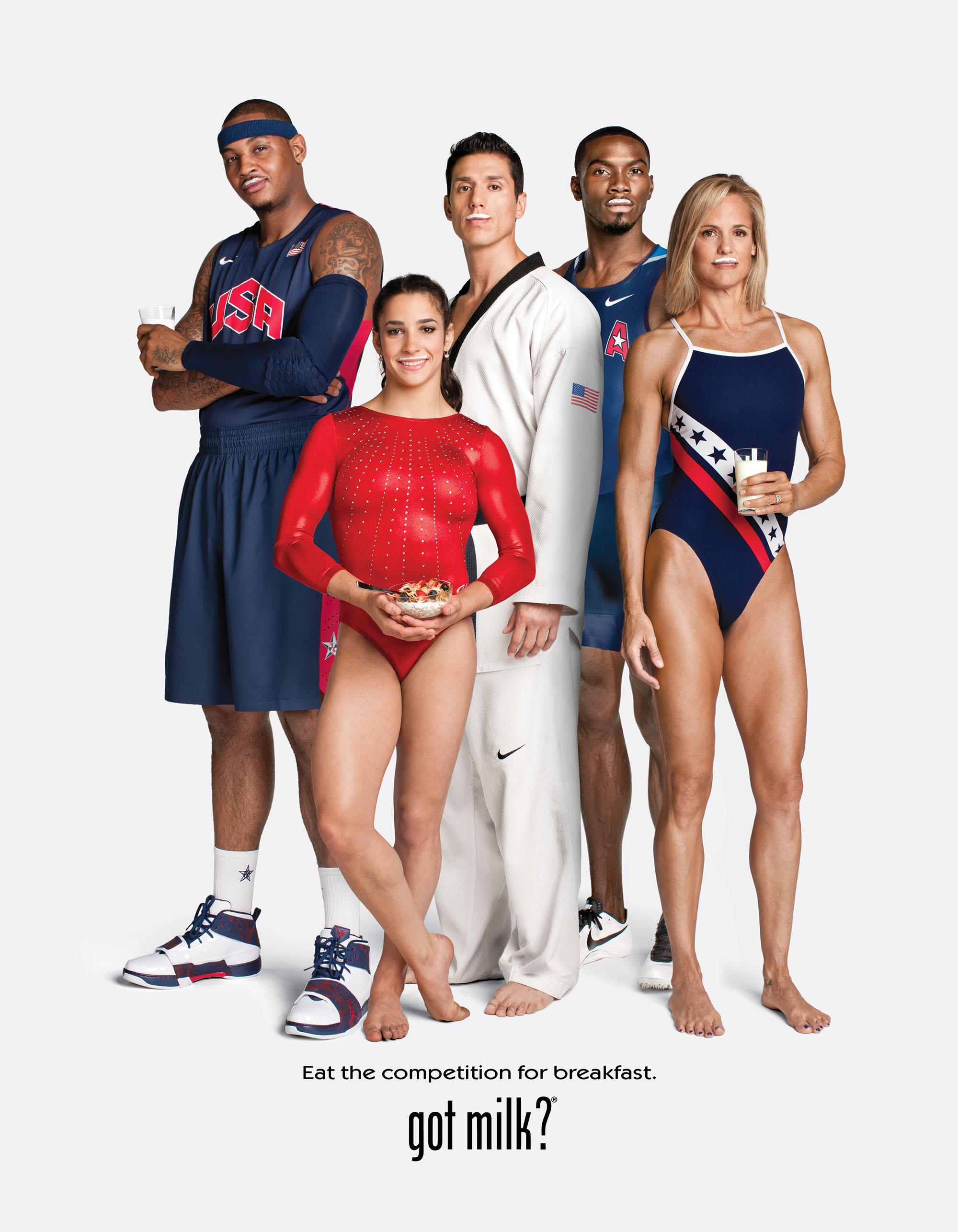 Carmelo Anthony / Aly Raisman / Steven Lopez / Kerron Clement / Dara Torres