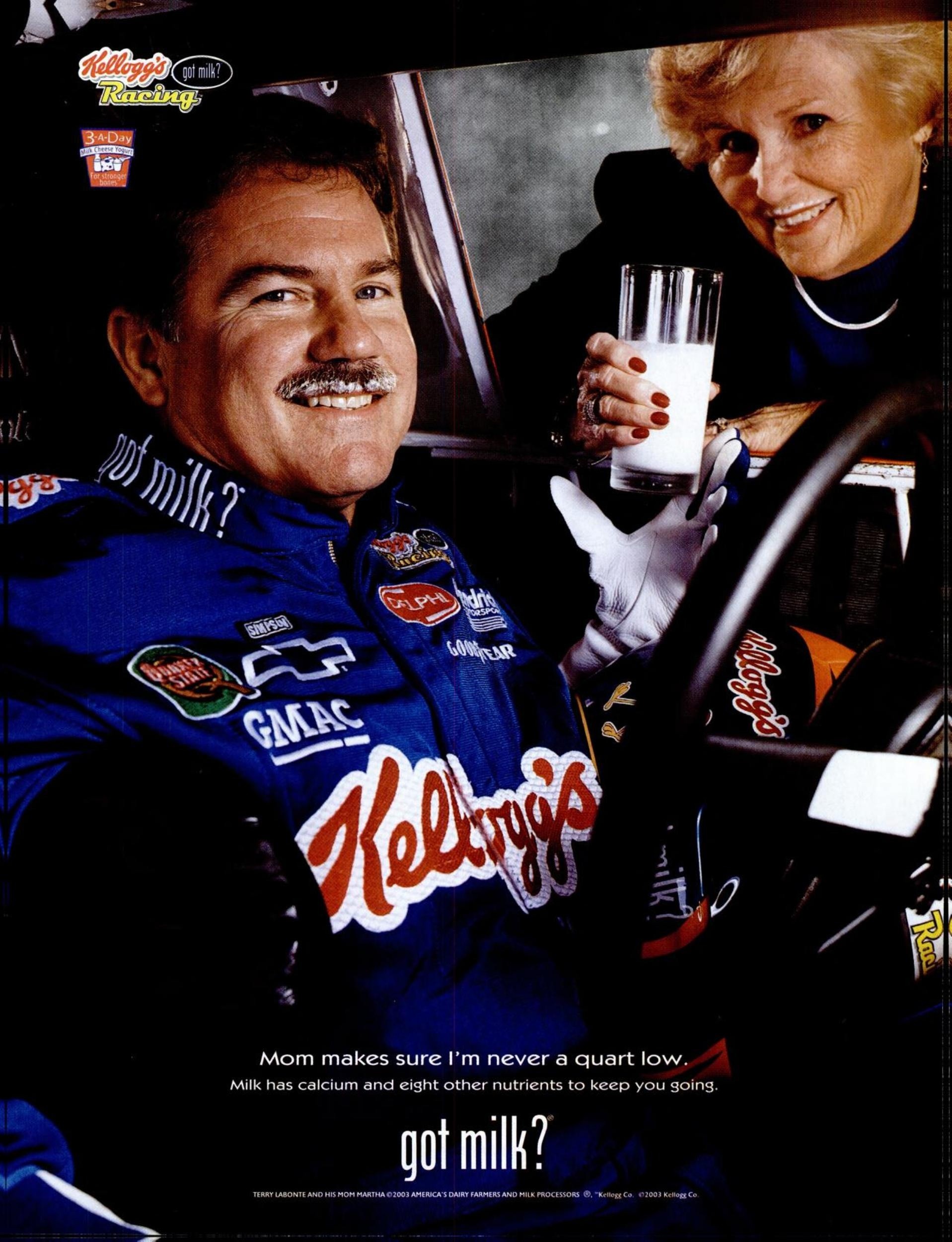 Terry Labonte & mom — Variant printing — Indianapolis Monthly, July 2003