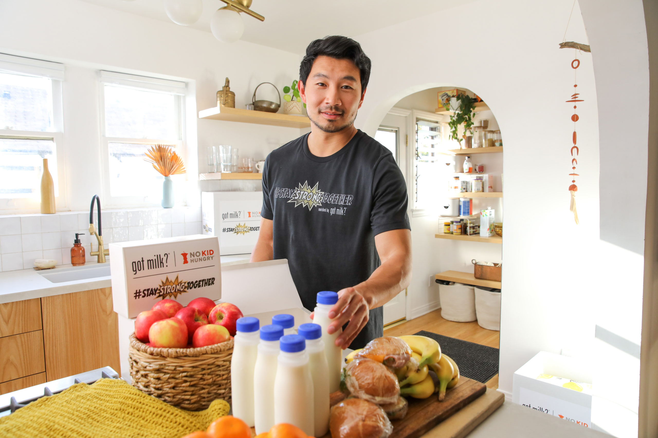 Simu Liu — got milk? #StayStrongTogether / No Kid Hungry campaign (2021)
