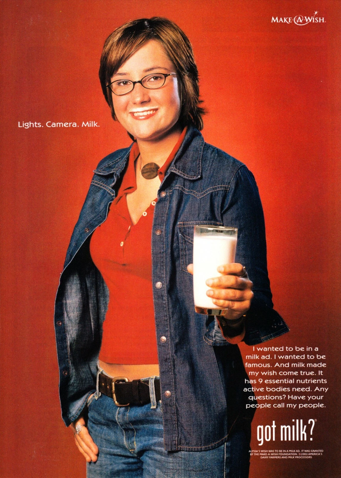 Period scan — Alyssa — Make-A-Wish “Lights. Camera. Milk.”