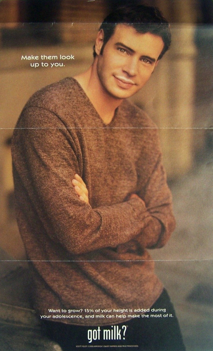 Scott Foley — got milk? (WB poster, 2000)